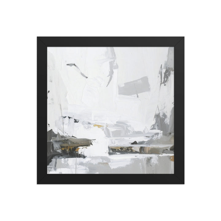grey white minimalist wall art framed poster