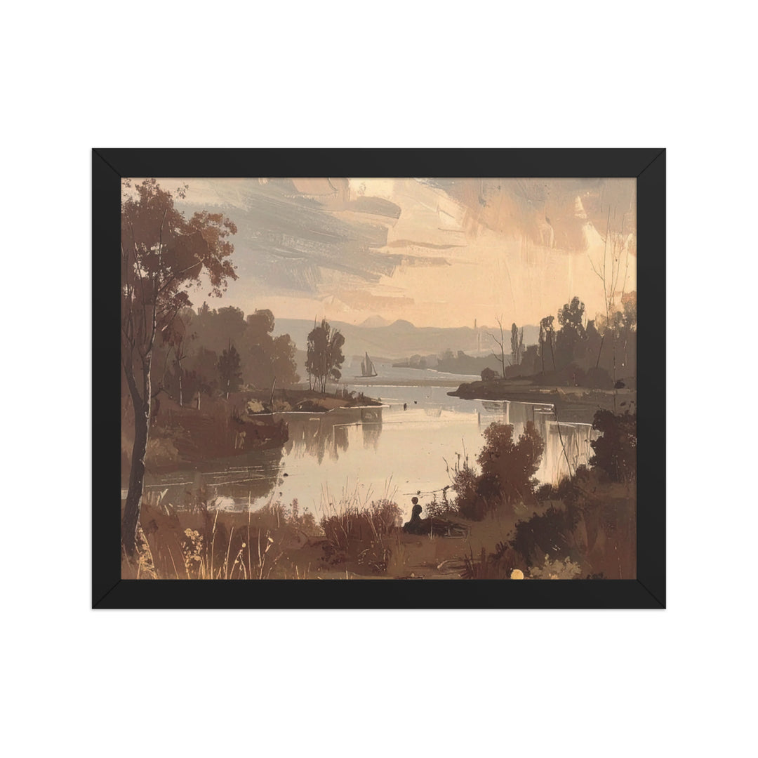 sunset reflection wall art
