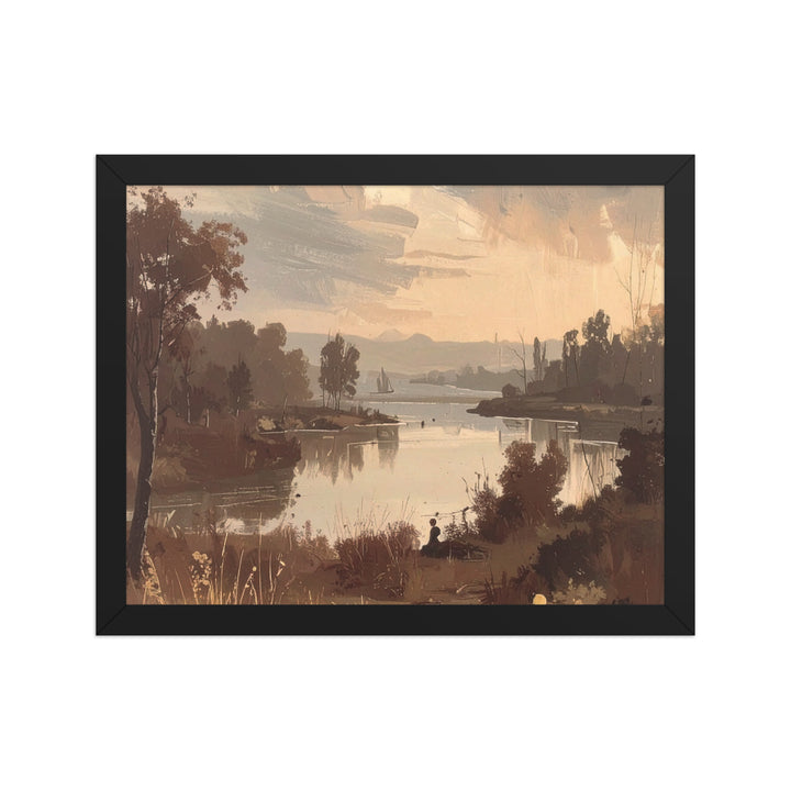 sunset reflection wall art