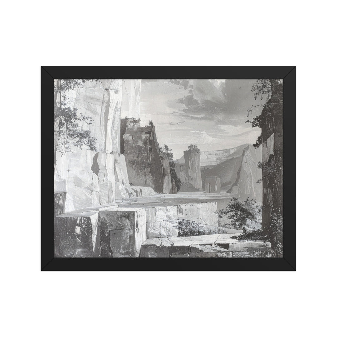 monochrome nature wall art landscape