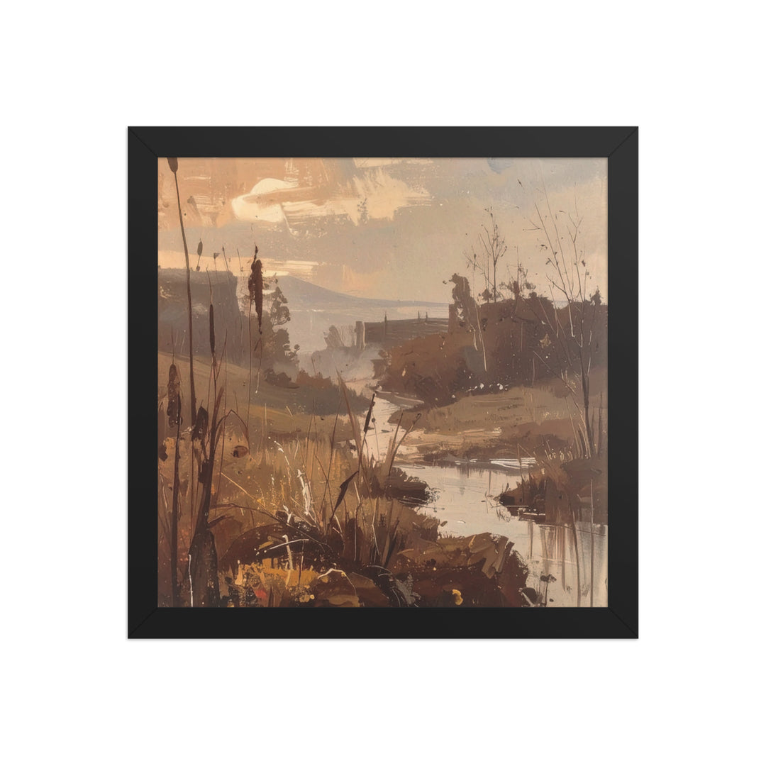 tranquil nature wall art framed print