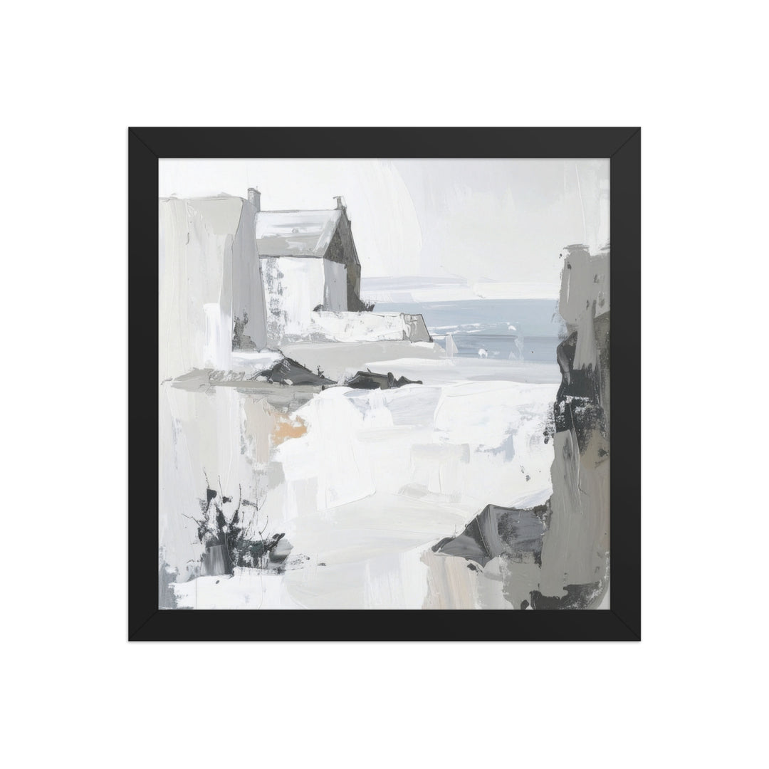 architectural city wall art black and white poster