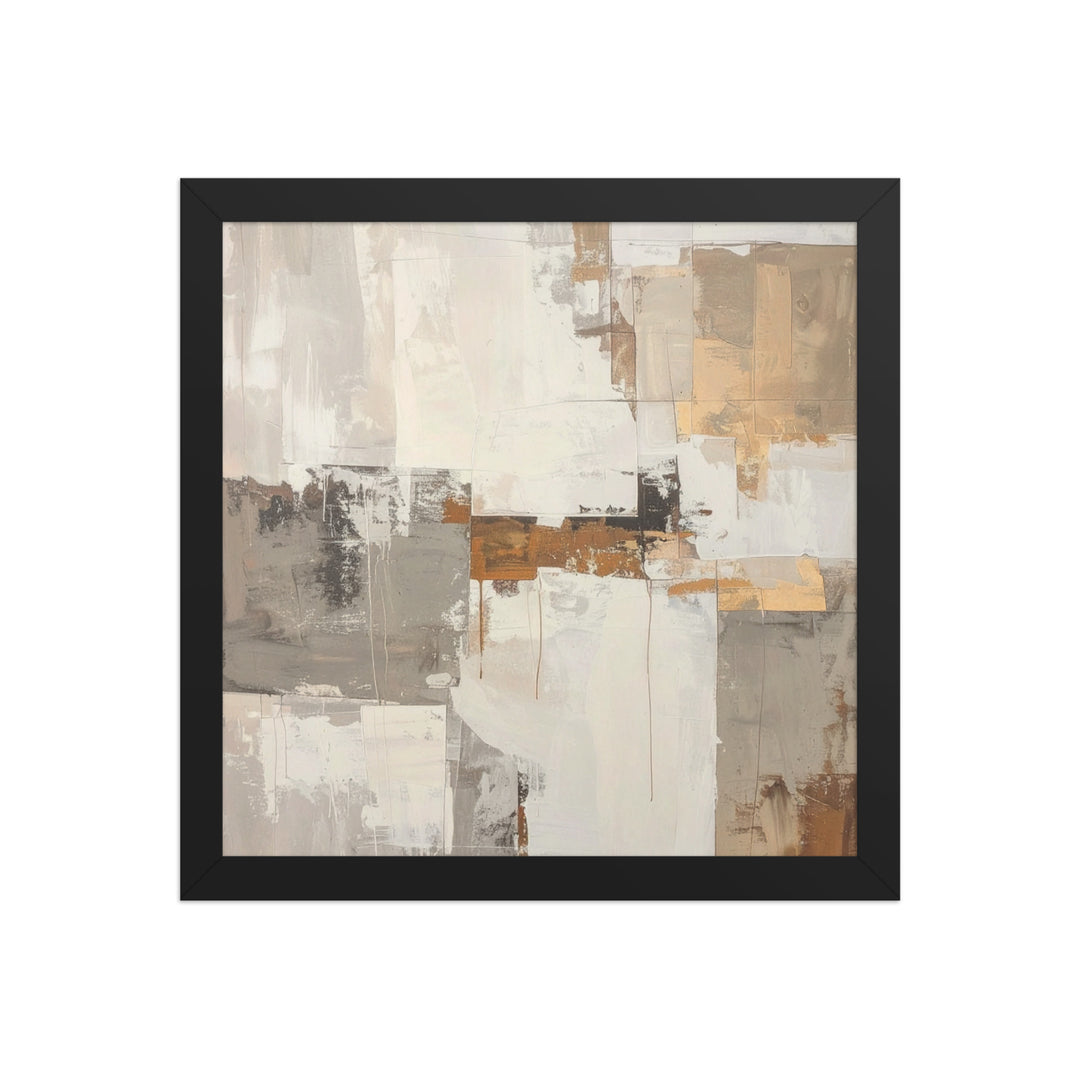 textured abstract wall art in warm neutral colors