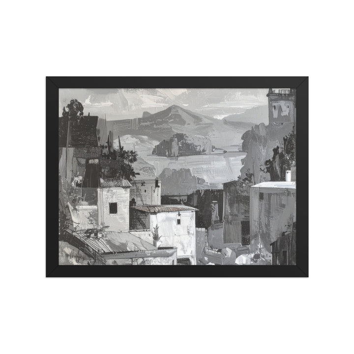 black and white landscape