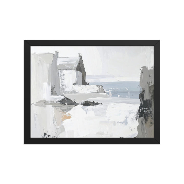 modern cityscape sketch wall decor framed print