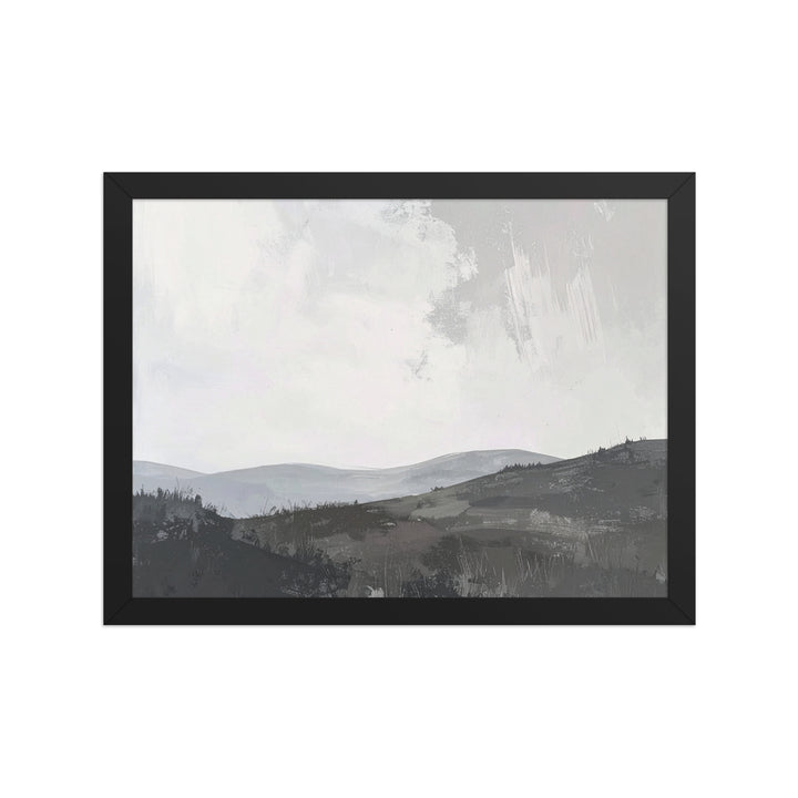 Modern minimalist landscape framed wall art