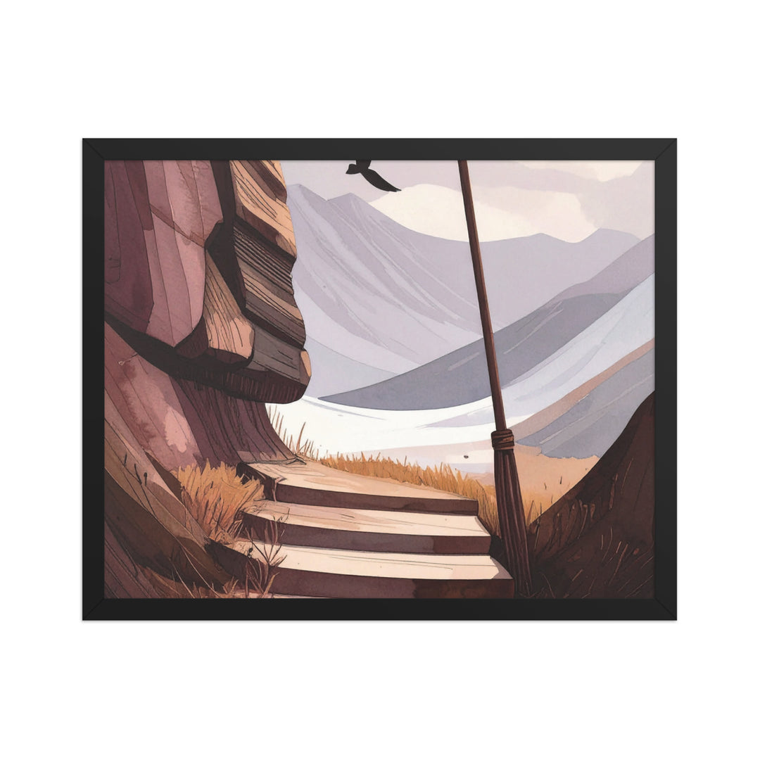 scenic nature path wall art