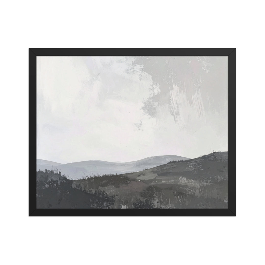 Soft neutral landscape wall art print