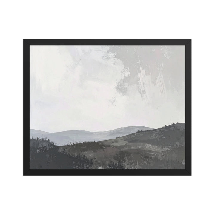 Soft neutral landscape wall art print