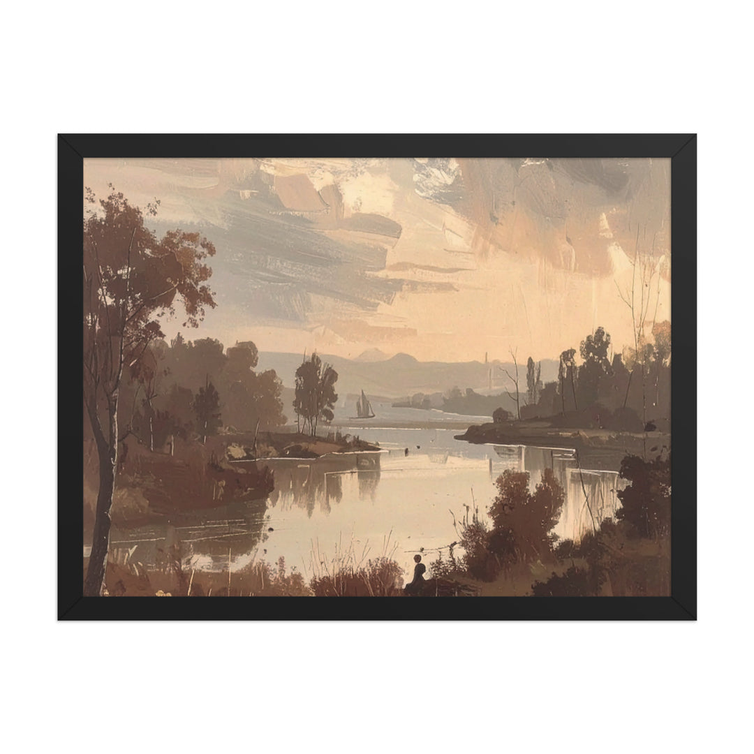 sunset landscape print