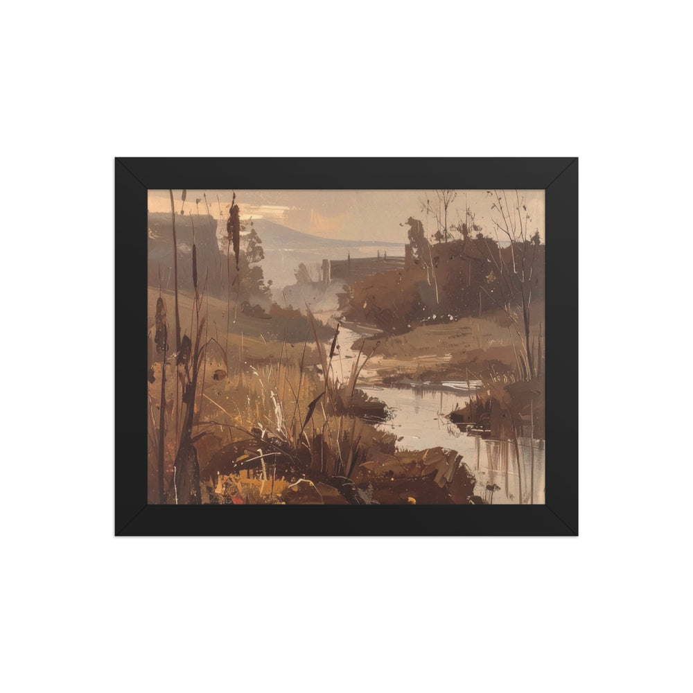 golden sunset countryside wall art