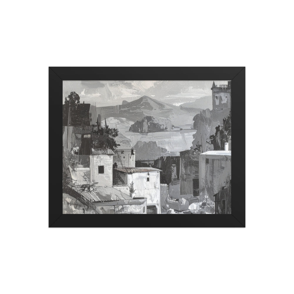 vintage town art