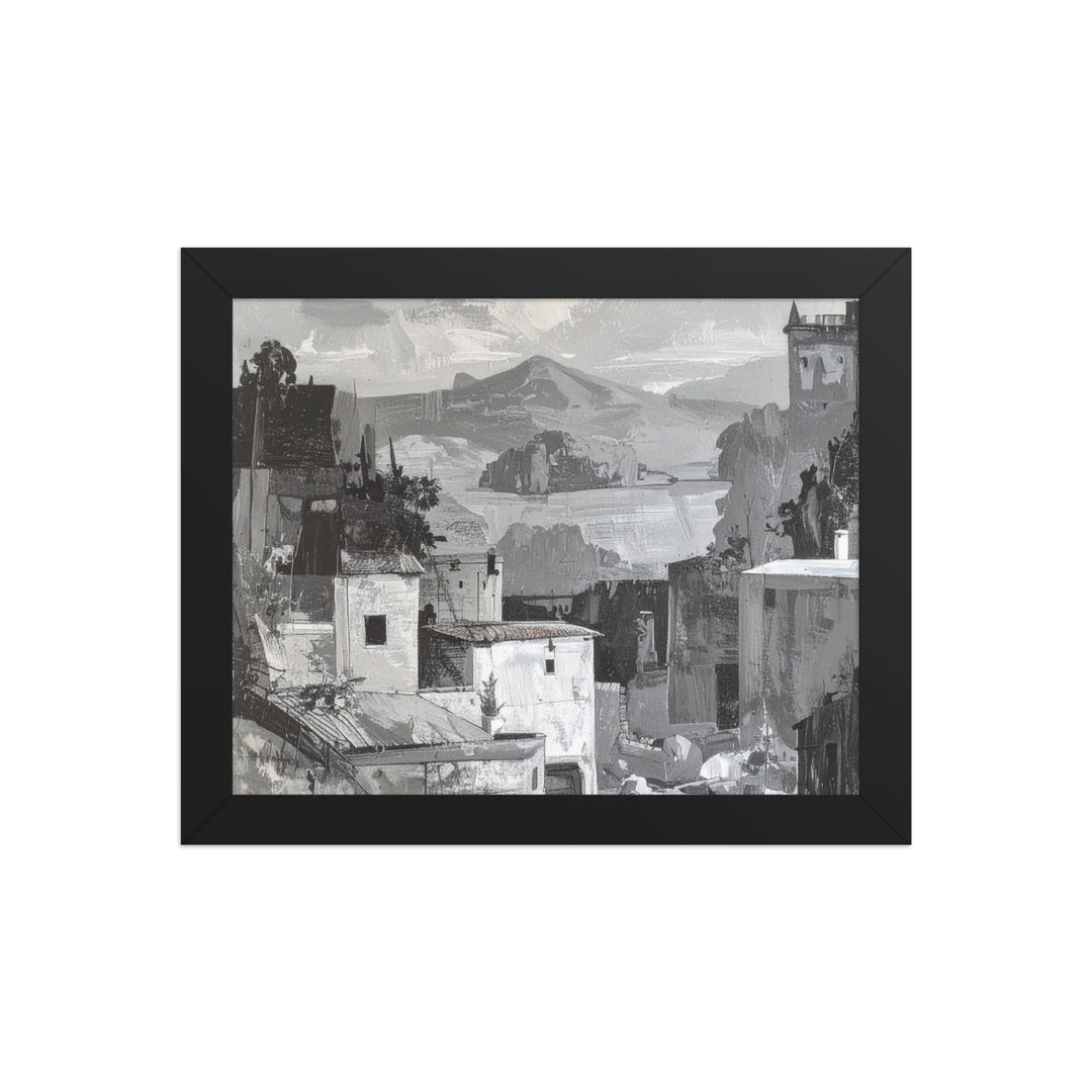 vintage town art