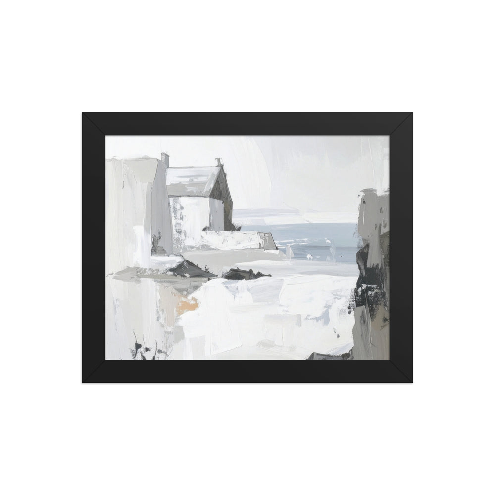 cityscape wall art black and white print