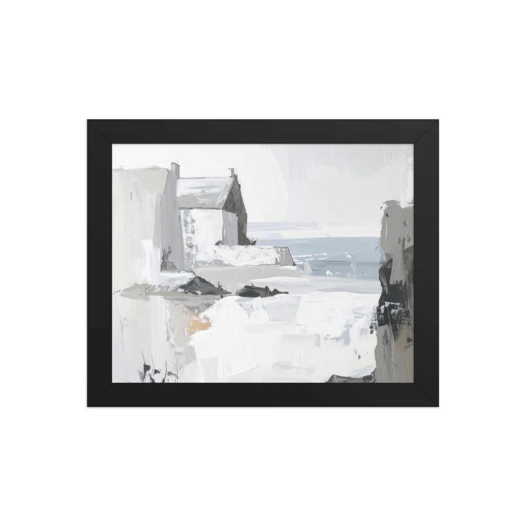 cityscape wall art black and white print