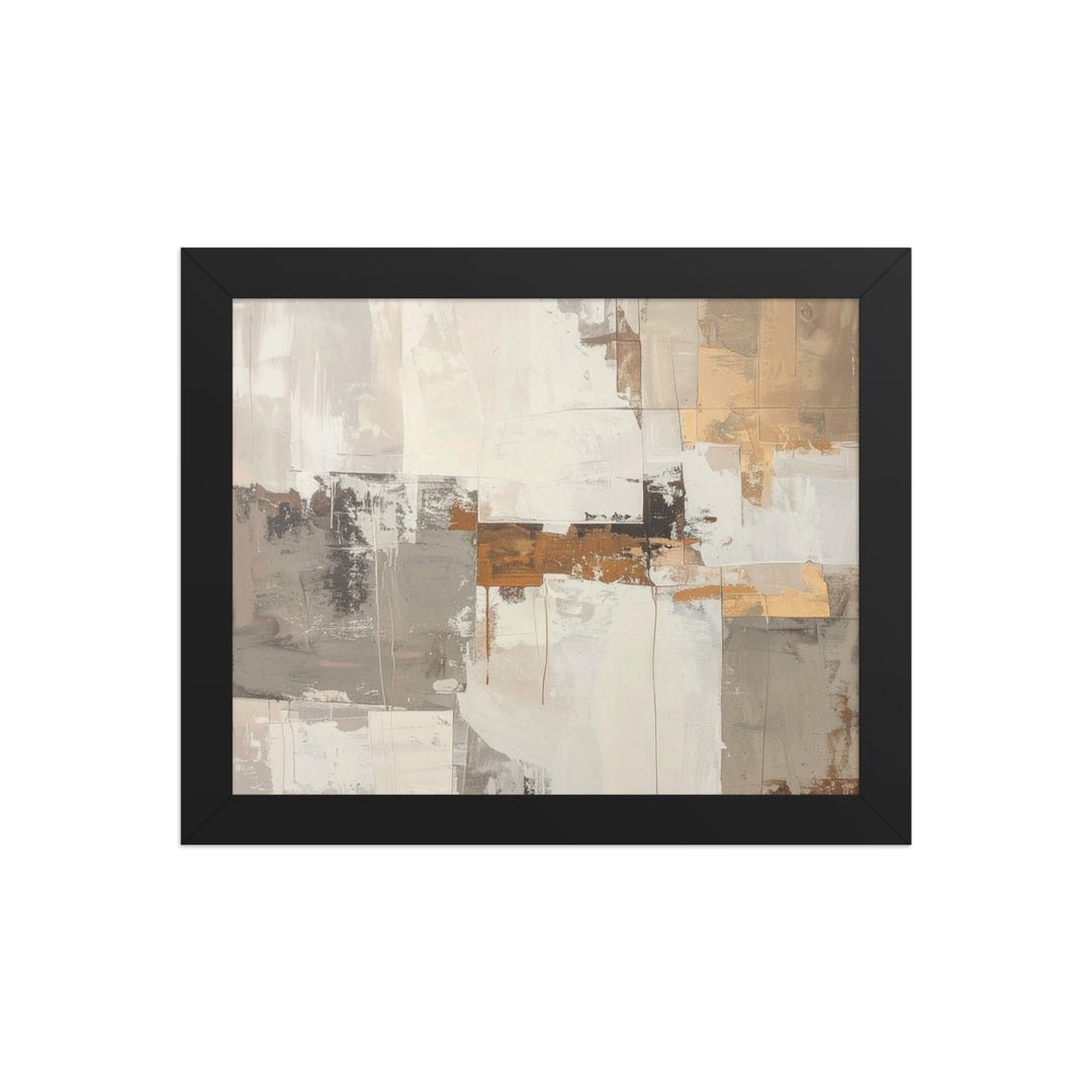 modern neutral wall art with textured beige tones