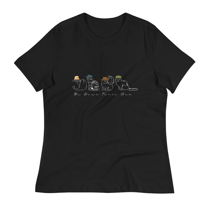 Un Deux Trois Cat T-Shirt Women's Relaxed T-Shirt